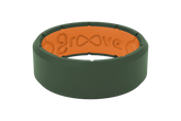 Edge Moss Green & Orange Ring