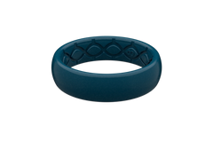 Satin Dark Ocean Thin Ring