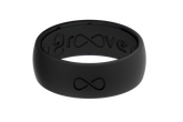 Solid Midnight Black Ring
