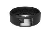 Edge Hero - America Black & White Flag Ring