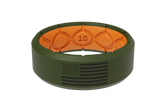 Edge Hero - America Moss Green & Black Flag Ring