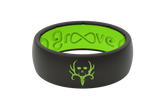 Bone Collector Black & Green Ring
