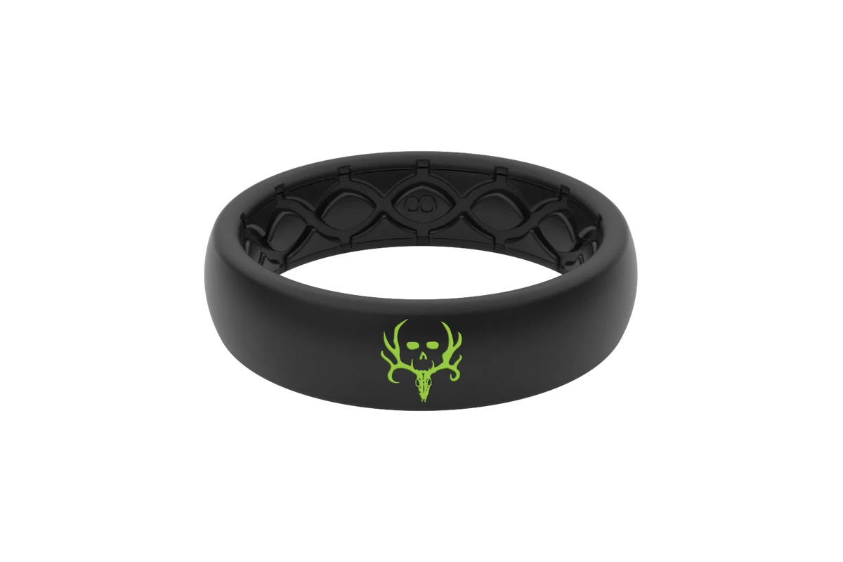 Bone Collector Midnight Black Thin Ring