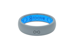 Solid Storm Grey Thin Ring
