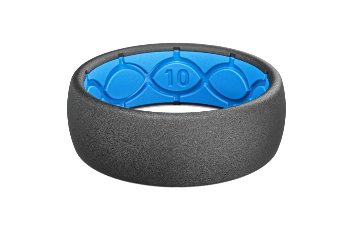 Solid Deep Stone Grey Ring