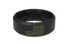 Edge Hero - America Black & Moss Green Flag Ring