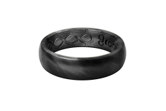 Solid Black Pearl Thin Ring