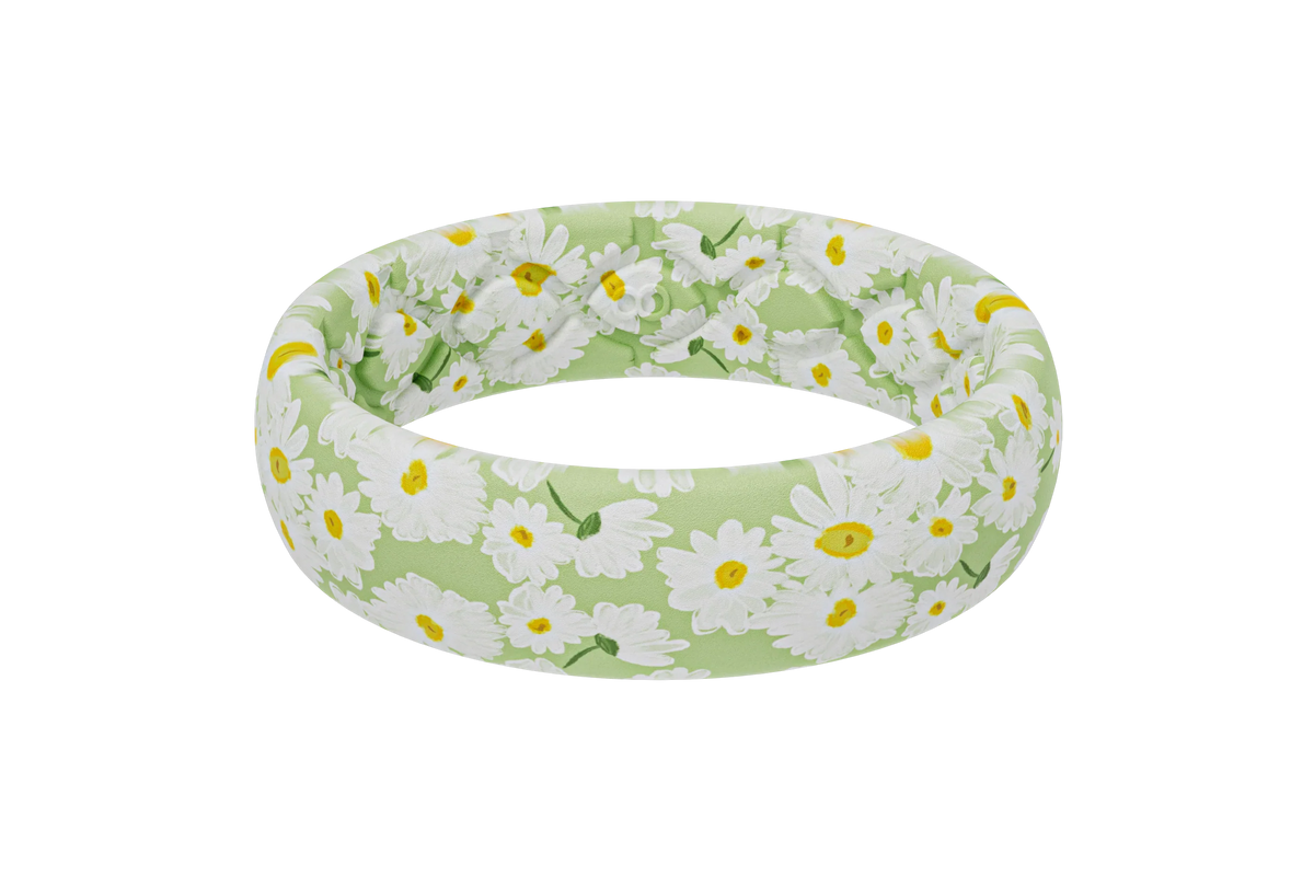 April Daisies Thin Ring