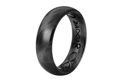 Solid Black Pearl Thin Ring