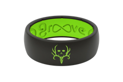Bone Collector Black & Green Ring