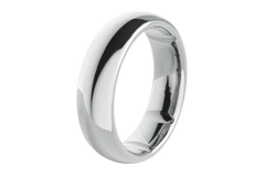 Groove Ring® Tungsten 6mm - Platinum